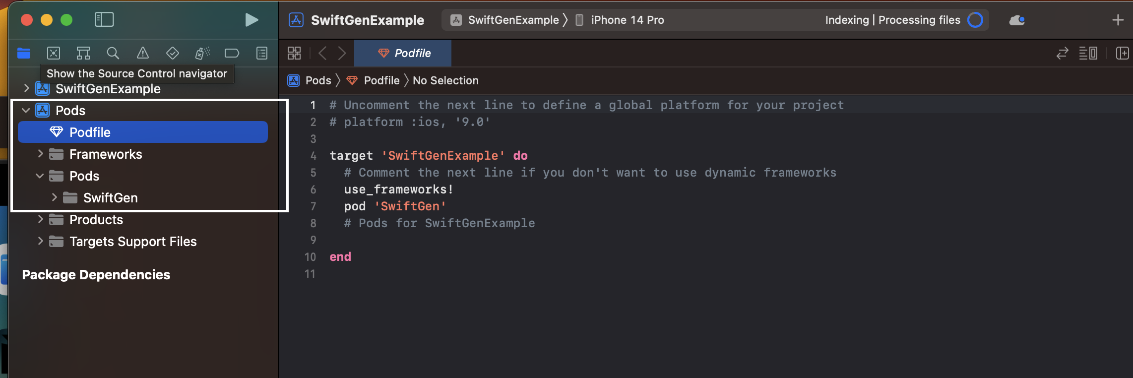 swiftgen installation