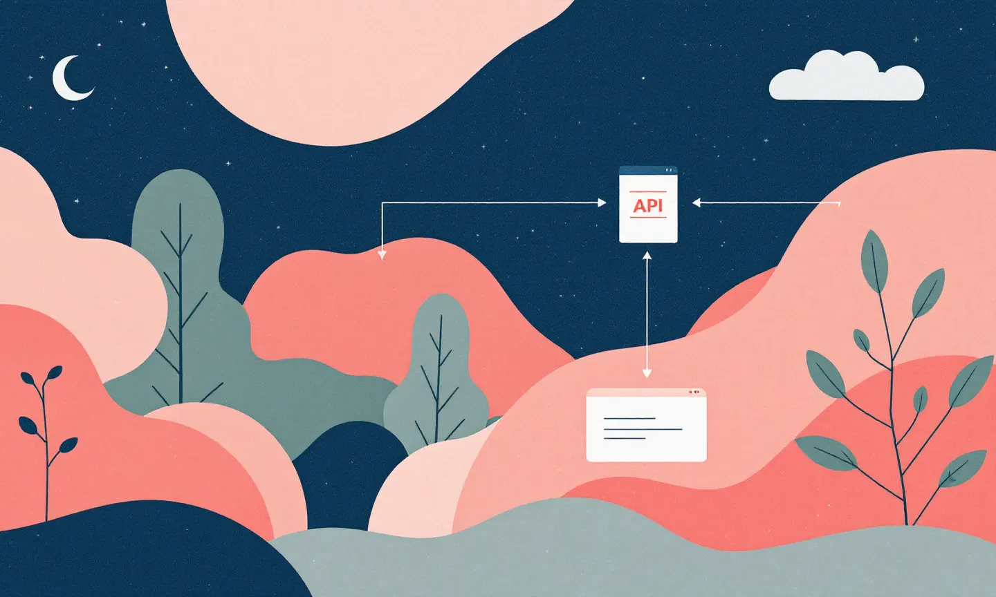 architecture diagram showing an agent calling a tool wrapper that abstracts either an API client or a browser automation fallback
